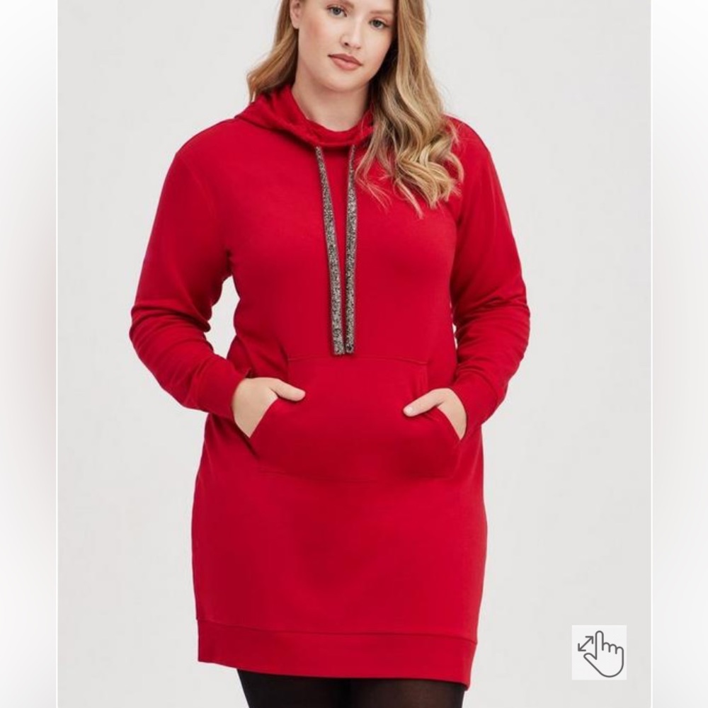 Torrid Mini Ultra Soft Fleece Hoodie Dress